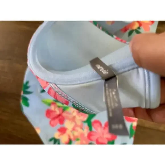 Women's Aerie Blue Floral Bikini Swimsuit Size XL bottom and 36D top - Picture 5 of 8